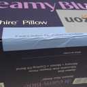 DreamyBlue Gusseted SAPPHIRE Pillow Adjustable Loft, Luxury Cover, Shredded Memory Foam Fill w/Airflow Beads Ideal For Wide Shoulders Neutral Alignment for All CertiPUR-US Certified Foam (Queen)