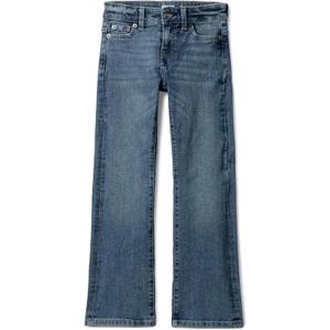 Amazon Essentials Girls' Slim Boot-Cut Stretch Jeans (Washed Blue)