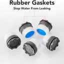 5 Pieces Faucet Aerator - Insert Water Tap Aerators Faucet Flow Restrictor Replacement Parts for Bathroom or Kitchen, 1.2GPM16.5mm/0.64Inch