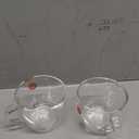 Bodum 15oz Double Wall Latte Mug, High-Heat Borosilicate Glass, Set of 2, Clear