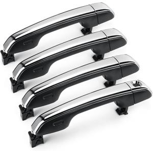 Chrome Exterior Door Handles (Set of 4) for 2010-2020 Toyota 4Runner,2016-2020 Land Cruiser/2010-2020 Lexus GX460,Front and Rear, Drive & Passenger Side(Not for Keyless Entry) Replaces# 6921035180B0