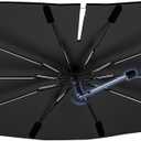 Windshield Sun Shade Umbrella for Acura MDX/RDX/TLX/ILX 2014-2024, 360 Rotation Car Sunshade for Front Window, Highly Reflective Windshield Sun Shield Visor for UV Protection, Keep Car Cool