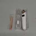 2026 Pore Vacuum, USB Rechargeable Blackhead Remover Vacuum,3 Levels Adjustable Pore Vacuum Blackhead Remover, with 5 Suction Power,6 Probes,Face Vacuum Pore Cleanser for Women & Men-White