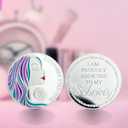 Imasoner 10 Year Sobriety Coin | Recovery Strength AA Medallion | I Am Proudly Addicted to My Sobriety | 10 Year Sobriety Chip | Inspirational Recovery Gift for Men & Women