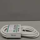 YOJOE 3-Outlets Indoor Outdoor Extension Cord, 3 Prong 15A Weatherproof Power Cord Multiple Outlets, 10 Gauge Heavy Duty 12 ft White Extension Cord for Garage, Garden, 10/3 SJTW UL Listed