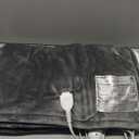 Bedsure Heated Blanket Throw Blanket - Fast Heating Electric Blanket, Soft Flannel Heated Throw with 4 Time Settings, 6 Heating Settings, Warm Gifts for Grandma & Grandpa & Seniors (50"x60", Grey)