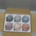 NETANY 6-pack 8oz Glass jars with Airtight Lids, Overnight Oats Containers with Lids, Wide mouth Mason Salad jars, Glass Food Storage Containers for Snacks Yogurt Spice Sugar