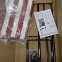 TOPFLAGS Garden Flag Stand with American Flag Garden Flag Heavy Duty Metal Yard Flag Holder Pole Stake Small Flag Stands for Garden Flags 12 x 18 with Clips and Stopper
