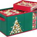 Amazon.com: BSHSPX Large Christmas Ornament Storage with 8 Adjustable Trays Christmas Ornament Organizer Storage Box with Dividers Green Xmas Ornaments Storage for Holiday Decor Storage Box Fits 128 Ornaments : Home & Kitchen