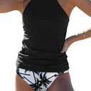Beachsissi Womens Tankini Ruched Design Tummy Control Bathing Suits Size M