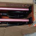 Stander Space Saver Walker, Lightweight Folding Rolling Mobility Aid for Seniors & Adults, Compact 2-Wheel Disability Device with 6-inch Wheels & Ski Glides for Walking Support, Regal Rose (Standard)