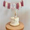 Silly Goose ONE High Chair Banner Pink Gingham Yarn Tassel Garland for One Silly Gosse Theme Girl Sweet One First Birthday Decorations
