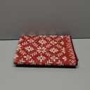 Jinchan Knit Look Christmas Rug 2x3 for Entryway Kitchen Small Red Holiday Rug for Porch Bathroom Classic Snowflake Printed Winter Xmas Decor Washable Doormat for Bedroom Non-Slip Ivory on Red