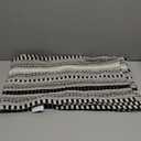 Artoid Mode Black Farmhouse Woven Braided Stripe Placemats Set of 4,12x18 Inch Seasonal Holiday Table Mats Party Kitchen Dining Decoration