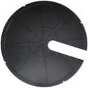 18 Inch Metal Sump Pump Cover, Heavy-Duty 1.5mm Thick Steel Sump Pump Lid for Sump Basin Cover, Septic Tank & Outdoor Water Well, Black