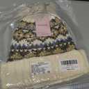 Kids Winter Knit Beanie Hat for Boys Girls Age 3-8 with Faux Fur Pom Warm Fleece Lined, Size: Small