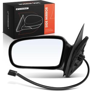 A-Premium Driver Side Power Door Mirror - Compatible with Chevrolet Cavalier & Pontiac Sunfire, 1995-2005 - Non-Heated Non-Folding Black Smooth Outside Rear View Mirror