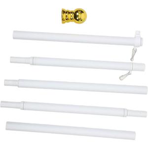1set Section Rotating Garden Flag Pole for Outdoor Use Easy to Install for Hanging Seasonal Flags Suitable for Gardens Balconies and Parties