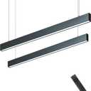 Monios-L LED Linear Pendant Light Fixtures,4FT Dimmable Ceiling/Hanging Kitchen Lights,3000K to 6000k Color Changing,Linkable Modern Lighting for Bedroom/Garage/Gym,Office Lights Remote Control,2 Pack