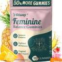 Pineapple Gummies for Women pH - Feminine Balance Gummies for Flora and Vaginal Health + Vitamin C for Immune Support, Probiotics Women's pH Balance Gummy Nutrition Vegan Friendly, 90 Counts, Exp: 10/08/2027