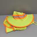 Liitrsh 4 Pcs High Visibility Reflective Sun Hat with Neck Flap Wide Brim Work Safety Boonie Hats Adjustable Bucket Cap for Men Women