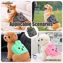 Cute Belly Bands for Male Dogs with 3D Ears, Washable Reusable Dog Diaper, Breathable Mesh Wrap for Training & Incontinence, Adjustable Comfort Fit Gray XL
