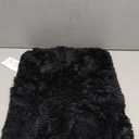 ROSMARUS Shaggy Bath Rug Non Slip 17" X 24", Water Absorbent Mat, Soft Shower Mat for Floor & Tub, Fluffy Plush Bathroom Rug Machine Washable, Black