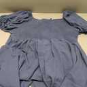 Summer Dresses for Women Square Neck Ruffle Sleeve Smocked Maxi Dress with Pockets 3XL