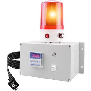 Cycle Timer Alarm, 0110dB Adjustable Volume with Flashing Light, Dual Mode Timer (Cycle & Single), Reset Button, AC110V Industrial Timed Alarm