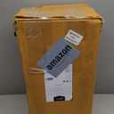 Amazon Basics Solid Wood Saddle-Seat Counter Height Bar Stools for Kitchen Island with Footrest, Sturdy Construction, 24-Inch Height, White, Set of 2