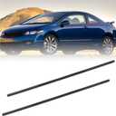 2Pcs Left&Right Weatherstrip Window Moulding Trim Seal Belt Compatible with Honda Civic Coupe 2D 2006-2011 Car Outer Door Seal Belt Replaces# 72410-SVA-A01ZA 72450-SVA-A01ZA