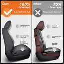 for Ford F150 Seat Covers 2015-2023 2024 2025 2026,Full Set Leather Waterproof Black Trucks Pickup Seat Covers Custom Fit for Ford F150 Accessories,Car Seat Cover for SuperCrew/CrewCab(XL,XLT)