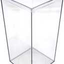 Set of 4 Acrylic Boxes with Lids, 4" Lx4 Wx8 H, Made in USA, Display Cases for Collectibles, Clear Containers for Organization and Storage