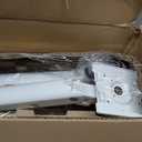 monTEK Heavy-Duty Monitor Arm for 17-57" Ultrawide Curved Screen, Supports up to 59.4 lbs, Adjustable Gas Spring Arm, 75/100 VESA Mount, Clamp & Grommet Desk Monitor Mount Single, White (Without USB)