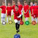 12 Pcs Operation Christmas Deflated Soccer Balls with Pumps Bulk Official Size 3 4 5 Machine Stitched Soccer Ball for Outside Sports Training Charity Donation Supplies Xmas Gifts