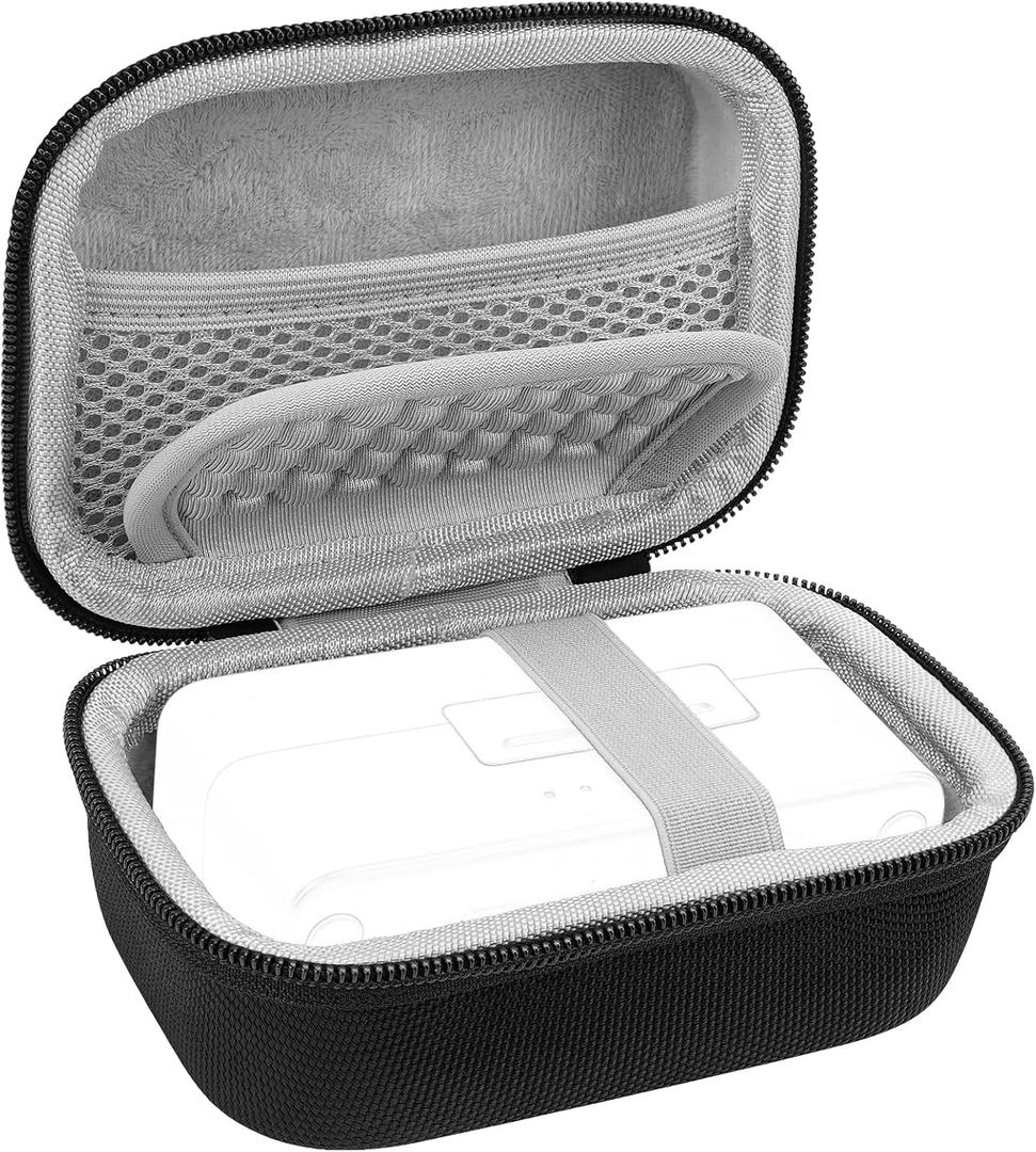 Geekria for Creators Microphone Carrying Case Compatible with DJI Mic 3, Mic 2, Mic Mini, Hollyland Lark MAX 2, Lark MAX Charging Case, Mic Hard Shell Travel Bag with Cable Storage (Black)