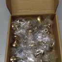 Ravinte 20 Pack 1 Inch Diameter Champagne Bronze Mini Round Solid Kitchen Cabinet Knobs Drawer Pulls for Dresser Closet Door Knobs Drawer Cabinets