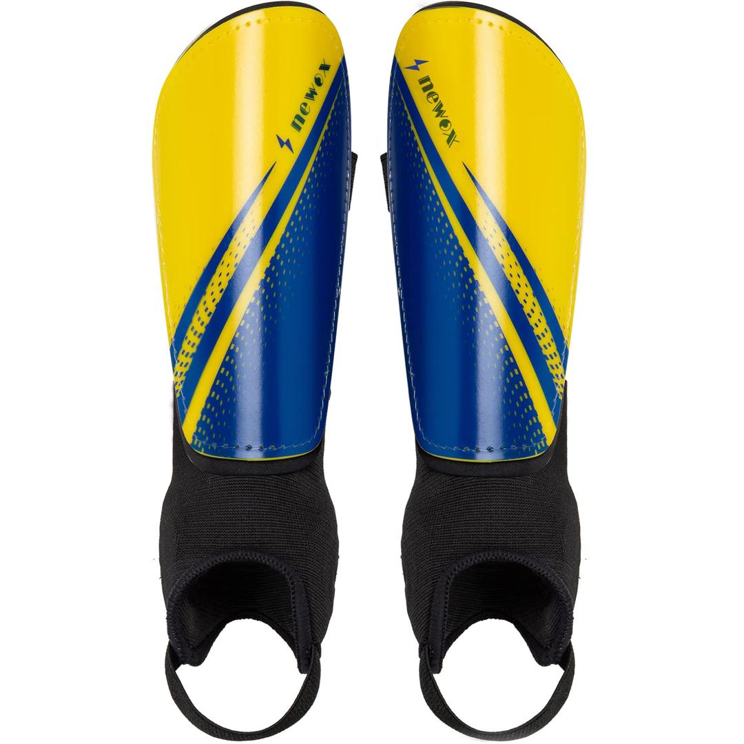 newox Soccer Shin Guards Youth - Protection Girls Shin Guards Soccer Youth - Soccer Sleevers Shin Pads - Soccer Shin Guards for Kids 3-16 Years Old Girls Boys Toddler Pink (Yellow+Blue, M)