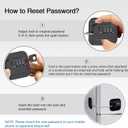 Combination Refrigerator Lock - Resettable Code Fridge Lock for Kids, Adults, Heavy Duty Child Safety Locks for French Door Fridge, Freezer, Cabinet, Pantry, Easy Install No Keys Needed(2Pack) (Black)