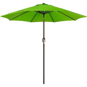 9' Outdoor Patio Umbrella, Outdoor Table Umbrella, Yard Umbrella, Market Umbrella with 8 Sturdy Ribs, Push Button Tilt and Crank