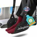 Ergonomic Airplane Foot Hammock(Memory Foam)-Ultimate Comfort Foot Hammock for Plane Travel Essentials to Relax Your Feet, Portable Airplane Foot Rest with Adjustable Strap, Perfect for Long Flight (Black)