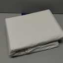 Bedsure 100% Washed Cotton Duvet Cover Queen Size - Natural White Minimalist Cotton Duvet Cover Linen Like for All Seasons - GentleSoft Plain Simple Bedding (Natural White, Queen, 90"x90")