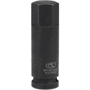 Uxcell 1/2" Drive x H22 (22mm) Impact Hex Bit Socket, Metric 3" Length, CR-MO Steel Use with Impact Drivers or Hand Ratchets
