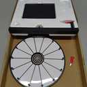 12 Inch 14 Slots Prize Wheel Tabletop or Wall Mount Fortune Spin with Dry Erase Marker and Eraser for Engaging Home Parties, Trade Show, Carnival Events (12'' Black)