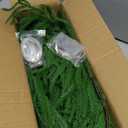 2Pcs 6 Ft Artificial Norfolk Pine Garland with 50 LED Lights,Winter Pine Christmas Garland with Lights,Real Touch Faux Greenery Garland for Mantle Fireplace,Table,Window,Outdoor Christmas Decorations