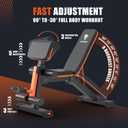 Adjustable Weight Bench - 1000LBS Capacity Heavy Duty Foldable Workout Bench for Full Body Exercise, Flat/Incline/Decline, Bench Press for Home Gym with Preacher Pad & Leg Extension, 52.8" x 25.2" x 35~40.6"