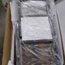 Aquzee Computer Desk with Hutch, 47“W x 23.6" D Desk with Shelves, Tall Home Office Desk with Bookshelf, Metal Legs Study Table with Upper Storage Shelf for Study Writing/Workstation