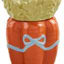 Mud Pie Carrot Easter Canister; Approx 6" x 3 3/4"