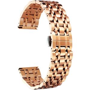 BINLUN Stainless Steel Watch Band High-end Replacement Watch Band 6 Color for Women Men