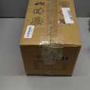 Brikey Brass Gold Pendant Light with Clear Glass, Ceiling Light for Bedside, Dining Table, Kitchen Island (7.8 Inch)